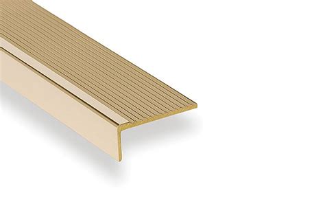 antique brass nosing|Brass Stair Nosings with Ribbed Treads.